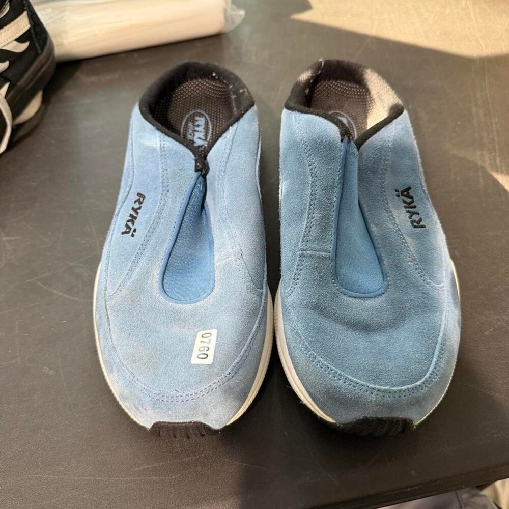 Ryka blue slip on sneakers lifestyle - Picture 2 of 5